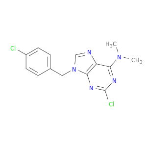 9H-Purin-6-amine,2-chloro-9-[(4-chlorophenyl)methyl]-N,N-dimethyl-