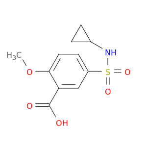 Benzoic acid, 5-[(cyclopropylamino)sulfonyl]-2-methoxy-