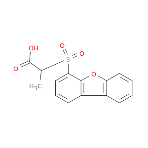 Propanoic acid, 2-(4-dibenzofuranylsulfonyl)-
