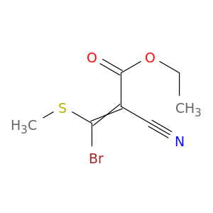 2-Propenoic acid, 3-bromo-2-cyano-3-(methylthio)-, ethyl ester