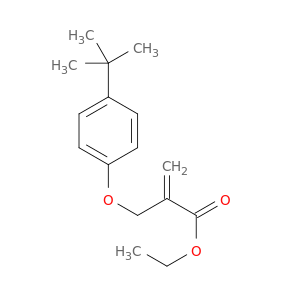 2-Propenoic acid, 2-[[4-(1,1-dimethylethyl)phenoxy]methyl]-, ethyl ester