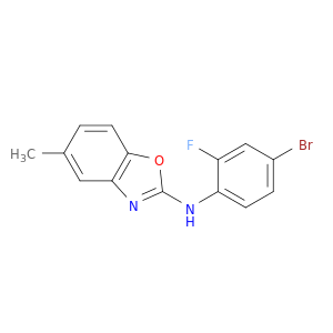 2-Benzoxazolamine, N-(4-bromo-2-fluorophenyl)-5-methyl-