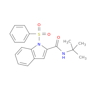 1H-Indole-2-carboxamide, N-(1,1-dimethylethyl)-1-(phenylsulfonyl)-