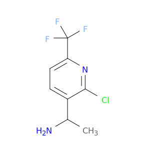 1-[2-Chloro-6-(trifluoromethyl)pyridin-3-yl]ethan-1-amine