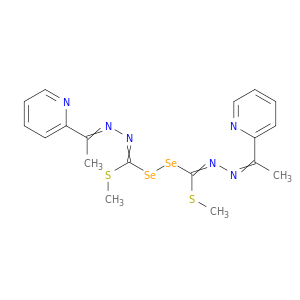 N-[[METHYLSULFANYL-[C-METHYLSULFANYL-N-(1-(PYRIDIN-2-YL)ETHYLIDENEAMINO)CARBONIMIDOYL]SELANYLSELANYL-METHYLIDENE]AMINO]-1-(PYRIDIN-2-YL)-ETHANIMINE