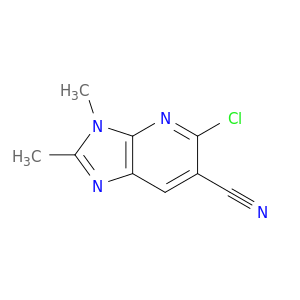 3H-Imidazo[4,5-b]pyridine-6-carbonitrile, 5-chloro-2,3-dimethyl-