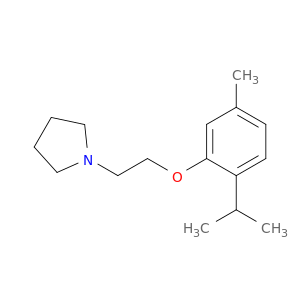 Pyrrolidine, 1-[2-[5-methyl-2-(1-methylethyl)phenoxy]ethyl]-