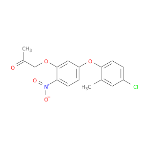 2-Propanone, 1-[5-(4-chloro-2-methylphenoxy)-2-nitrophenoxy]-