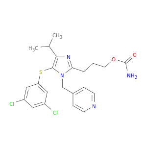 3-{5-[(3,5-dichlorophenyl)sulfanyl]-4-(1-methylethyl)-1-(pyridin-4-ylmethyl)-1h-imidazol-2-yl}propyl carbamate