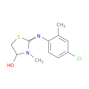 4-Thiazolidinol, 2-[(4-chloro-2-methylphenyl)imino]-3-methyl-