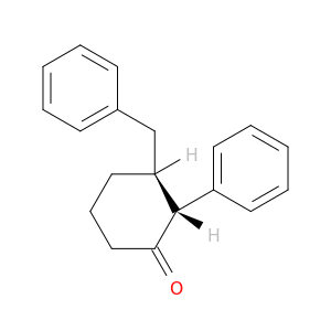 Cyclohexanone, 2-phenyl-3-(phenylmethyl)-, trans-