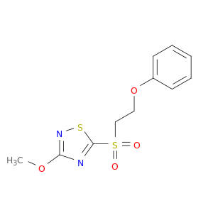 1,2,4-Thiadiazole, 3-methoxy-5-[(2-phenoxyethyl)sulfonyl]-