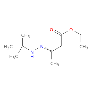 Butanoic acid, 3-[(1,1-dimethylethyl)hydrazono]-, ethyl ester
