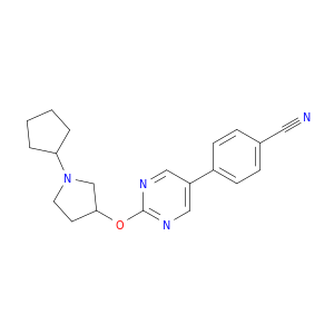 Benzonitrile, 4-[2-[(1-cyclopentyl-3-pyrrolidinyl)oxy]-5-pyrimidinyl]-