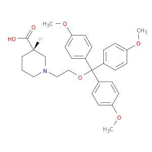 3-Piperidinecarboxylicacid, 1-[2-[tris(4-methoxyphenyl)methoxy]ethyl]-, (3S)-