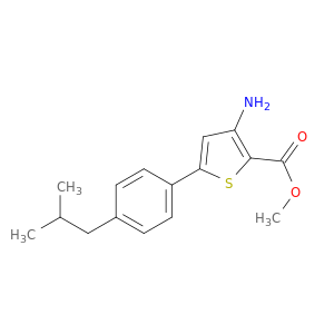 甲基3-氨基-5-[4-(2-甲基丙基)苯基]-2-噻吩羧酸盐