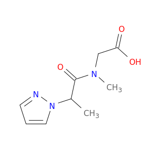 2-[N-Methyl-2-(1H-pyrazol-1-yl)propanamido]acetic Acid