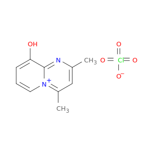 Pyrido[1,2-a]pyrimidin-5-ium, 9-hydroxy-2,4-dimethyl-, perchlorate (salt)