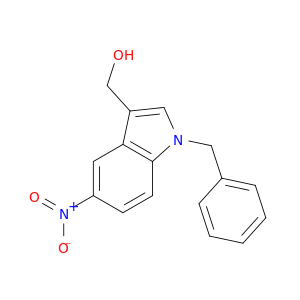 1H-Indole-3-methanol,5-nitro-1-(phenylmethyl)-