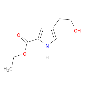 1H-Pyrrole-2-carboxylic acid, 4-(2-hydroxyethyl)-, ethyl ester