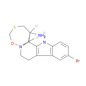 [1,6,2]Oxathiazepino[2',3':1,2]pyrido[3,4-b]indol- 1-amine,10-bromo-1,2,7,8,13,13bhexahydro-,(1S,13bS)-