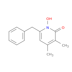 2(1H)-Pyridinone, 1-hydroxy-3,4-dimethyl-6-(phenylmethyl)-