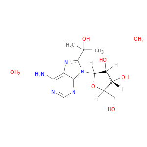 Adenosine, 8-(1-hydroxy-1-methylethyl)-, dihydrate