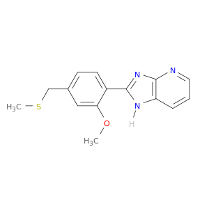 1H-Imidazo[4,5-b]pyridine, 2-[2-methoxy-4-[(methylthio)methyl]phenyl]-