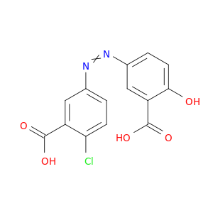 苯甲酸,5-[(3-羧-4-氯苯基)偶氮]-2-羟基-