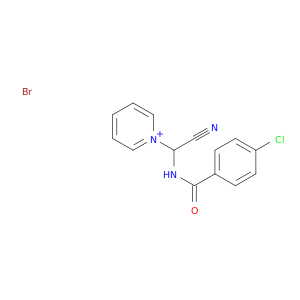 Pyridinium, 1-[[(4-chlorobenzoyl)amino]cyanomethyl]-, bromide
