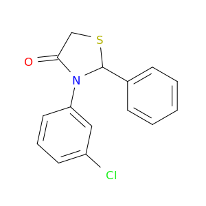4-Thiazolidinone, 3-(3-chlorophenyl)-2-phenyl-