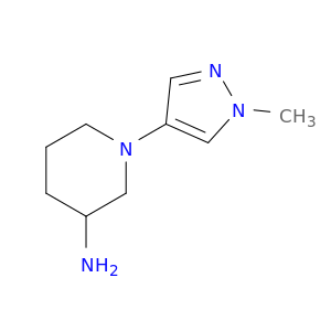 1-(1-methyl-1H-pyrazol-4-yl)piperidin-3-amine