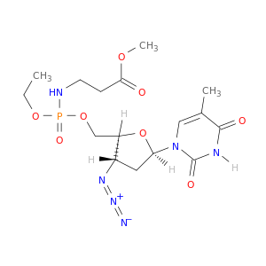 METHYL 3-[[[(2S,3S,5R)-3-AZIDO-5-(5-METHYL-2,4-DIOXO-PYRIMIDIN-1-YL)OXOLAN-2-YL]METHOXY-ETHOXY-PHOSPHORYL]AMINO]PROPANOATE