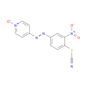 Thiocyanic acid, 2-nitro-4-[(1-oxido-4-pyridinyl)azo]phenyl ester
