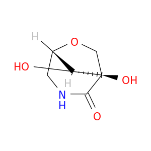 6-Oxa-3-azabicyclo[3.2.1]octan-2-one, 1,8-dihydroxy-, (1R,5S,8R)-