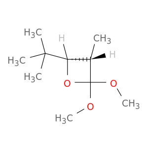 Oxetane, 4-(1,1-dimethylethyl)-2,2-dimethoxy-3-methyl-, cis-