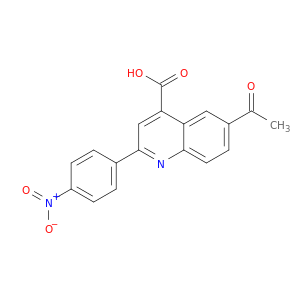 4-Quinolinecarboxylic acid, 6-acetyl-2-(4-nitrophenyl)-