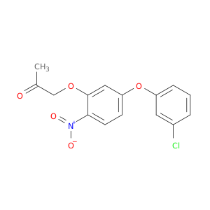 2-Propanone, 1-[5-(3-chlorophenoxy)-2-nitrophenoxy]-