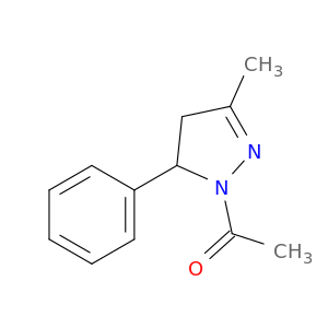 1H-Pyrazole, 1-acetyl-4,5-dihydro-3-methyl-5-phenyl-