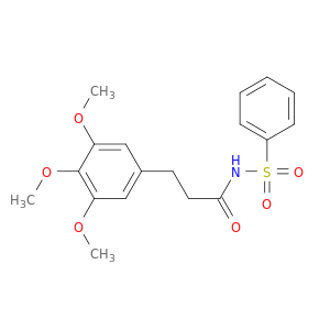 Benzenepropanamide, 3,4,5-trimethoxy-N-(phenylsulfonyl)-
