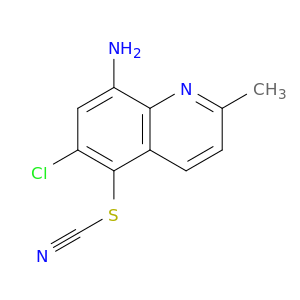 Thiocyanic acid, 8-amino-6-chloro-2-methyl-5-quinolinyl ester