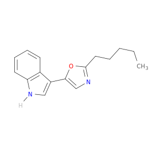 1H-Indole, 3-(2-pentyl-5-oxazolyl)-