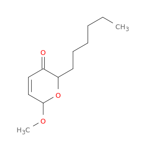 2H-Pyran-3(6H)-one, 2-hexyl-6-methoxy-