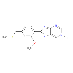 1H-Purine, 8-[2-methoxy-4-[(methylthio)methyl]phenyl]-