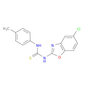 Thiourea, N-(5-chloro-2-benzoxazolyl)-N'-(4-methylphenyl)-