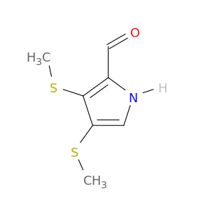 1H-Pyrrole-2-carboxaldehyde, 3,4-bis(methylthio)-