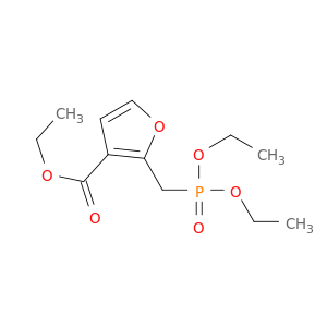 3-Furancarboxylic acid, 2-[(diethoxyphosphinyl)methyl]-, ethyl ester