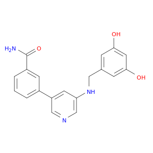Benzamide, 3-[5-[[(3,5-dihydroxyphenyl)methyl]amino]-3-pyridinyl]-