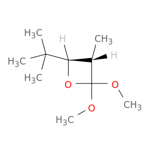 Oxetane, 4-(1,1-dimethylethyl)-2,2-dimethoxy-3-methyl-, trans-