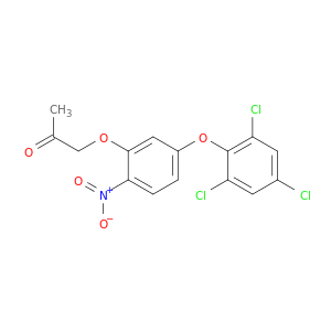 2-Propanone, 1-[2-nitro-5-(2,4,6-trichlorophenoxy)phenoxy]-